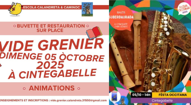 Vide Grenier et Festa Occitania 5/10/2025